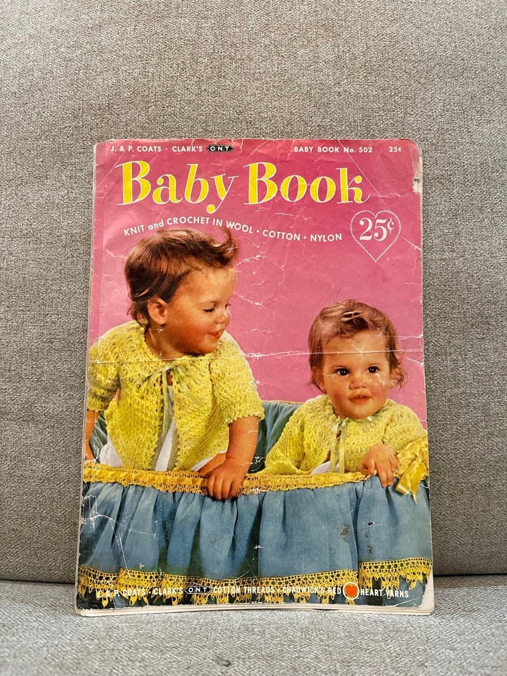 Vintage J. & P. Coats & Clark's Baby Book No. 502 1952